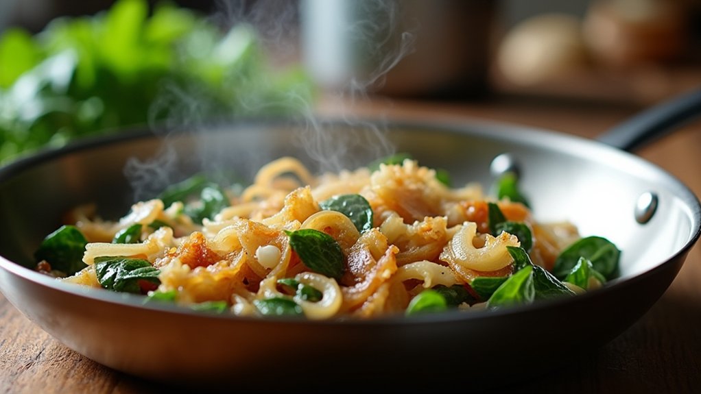 saut onions garlic elevate