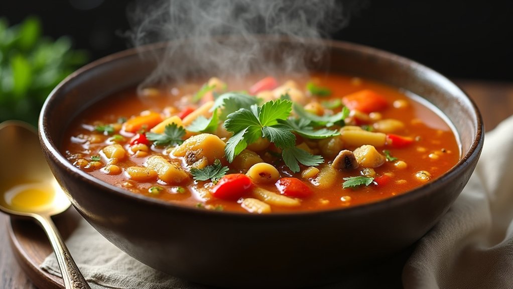 simmer and thicken soup