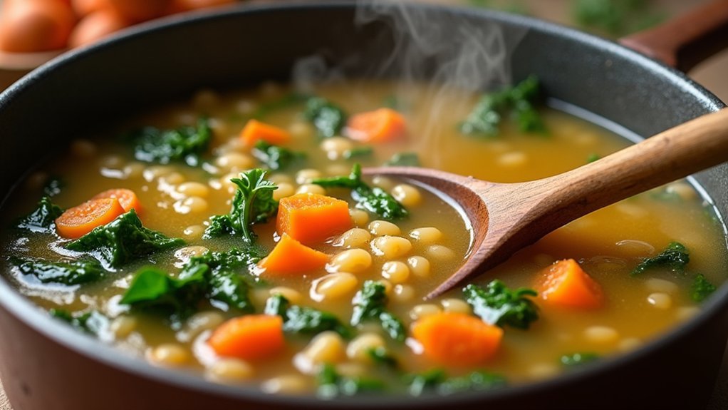 simmer barley for flavor