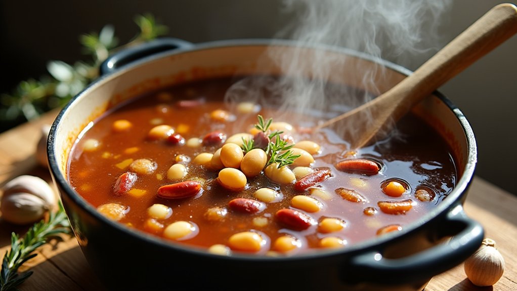 simmer beans until tender