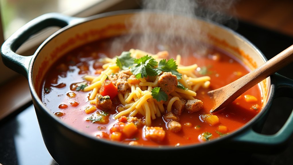 simmer for flavor development