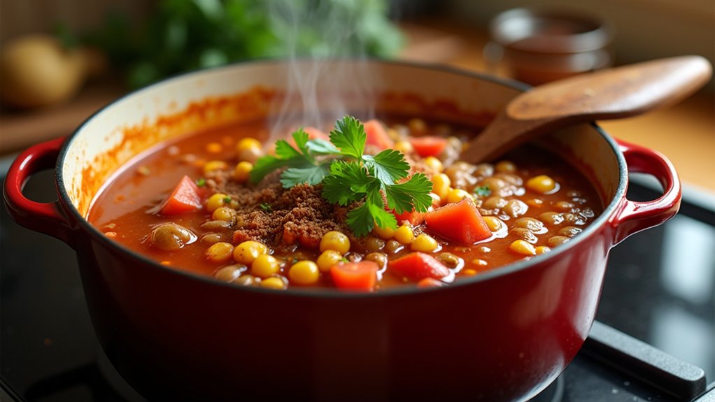 simmer for flavor enhancement