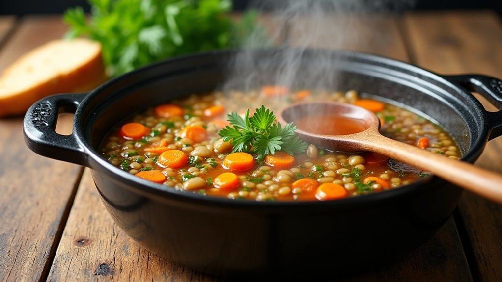 simmer lentils until tender