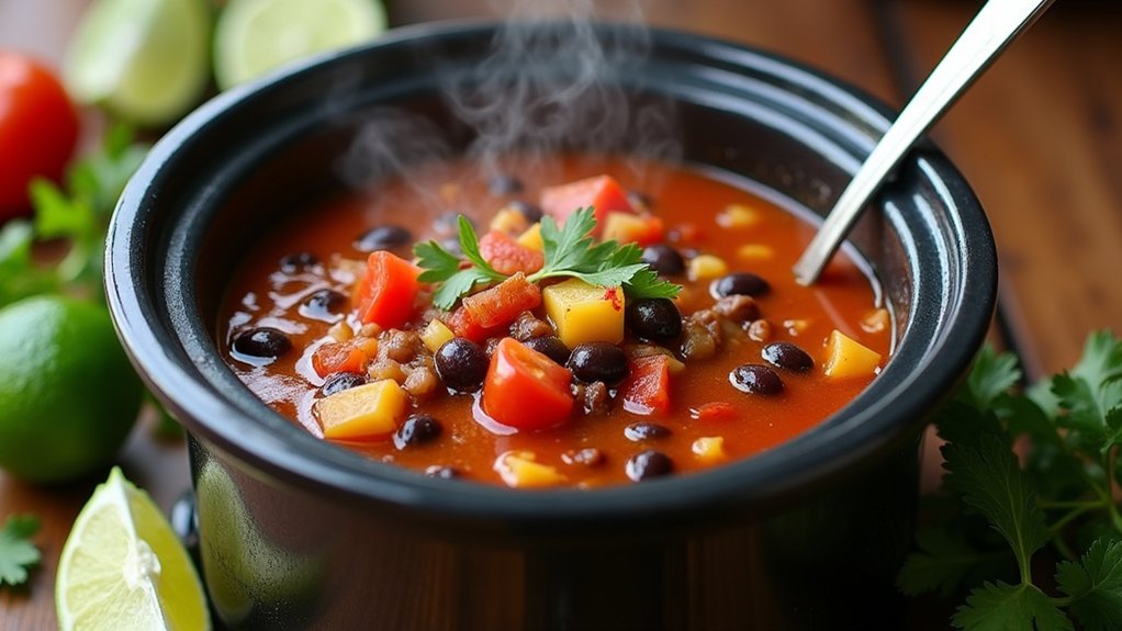 simmer soup for flavor