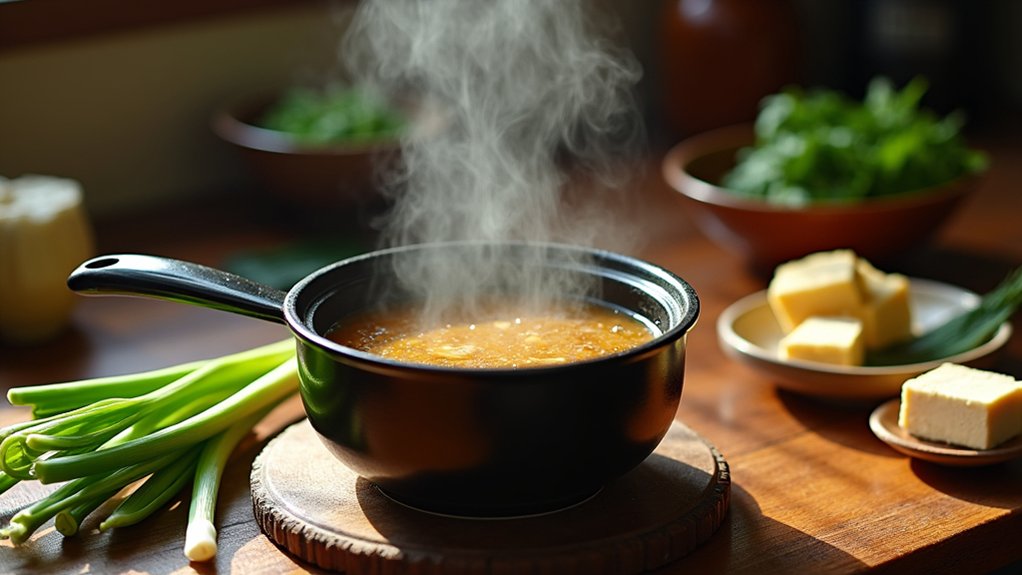 simmer soup for flavors