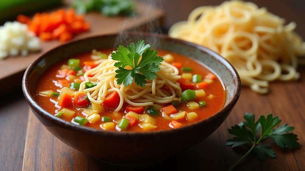 spicy tangy comforting soup